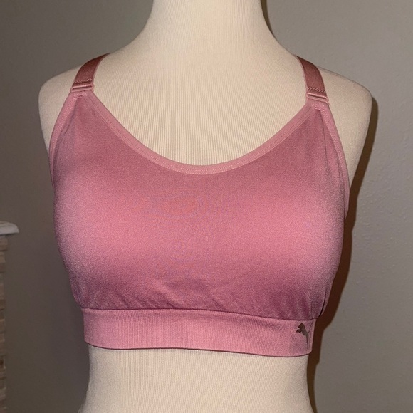 Pink puma sports bra large - Picture 1 of 4